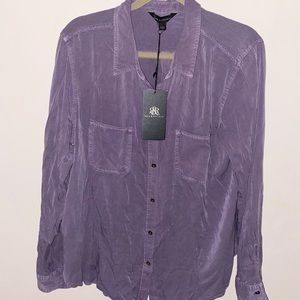 BNWT Rock&Republic Purple Buttondown
